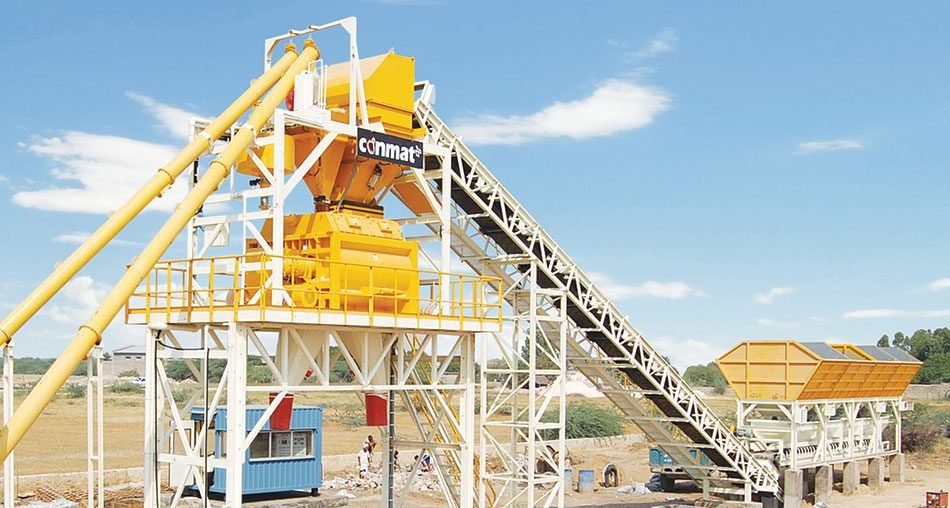 Concrete batching plant delivered by J.R. Machinery